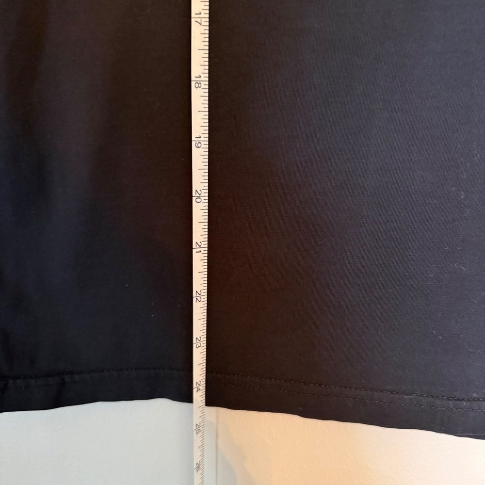 Scott James Mens Black White Striped V-Neck Short Sleeve T-Shirt‎ Size Large - Picture 2 of 5